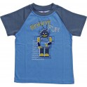 T-SHIRT ROBOT NIEBIESKI