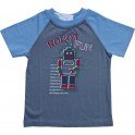 T-SHIRT ROBOT SZARY